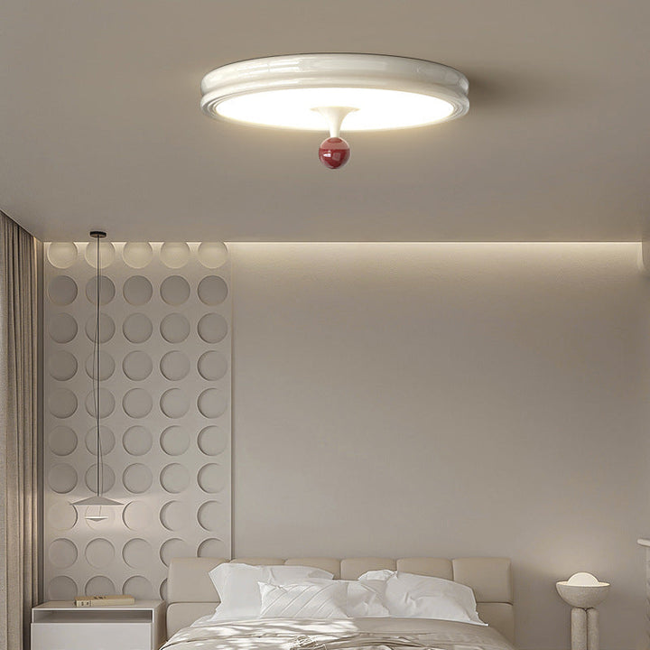 Moderne minimalistische runde Kuppel Eisen Acryl LED Unterputz Deckenleuchte für Wohnzimmer 