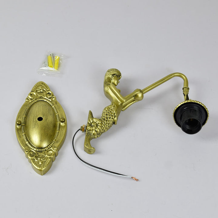 Europäische Vintage Tiffany Sonnenblume Buntglas 1-Licht Wandleuchte 