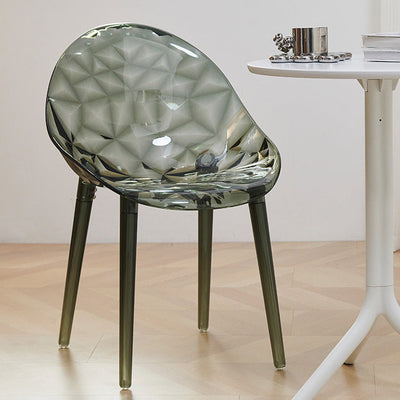 Respaldo de silla de comedor contemporánea nórdica de forma redonda de diamante de PC para comedor 