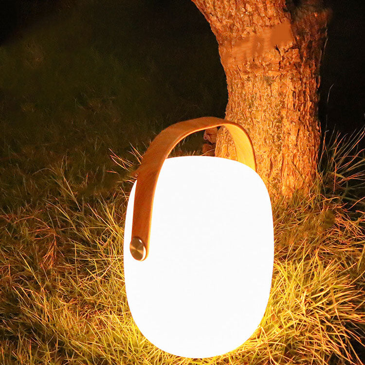 Industrial Simple Barrel Shade Colorful RGB Portable LED Patio Camping Light