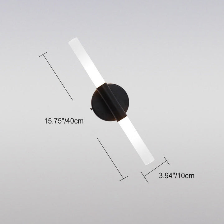 Moderne minimalistische Aluminium Eisen Zylinder LED Wandleuchte Lampe für Wohnzimmer 