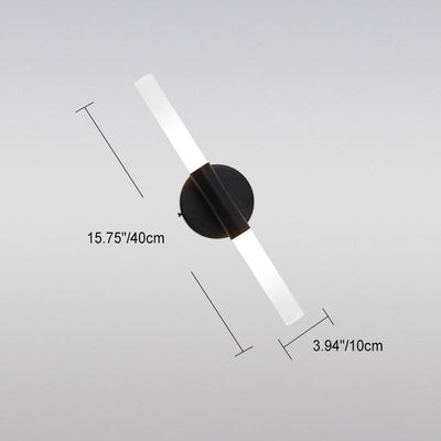 Moderne minimalistische Aluminium Eisen Zylinder LED Wandleuchte Lampe für Wohnzimmer 