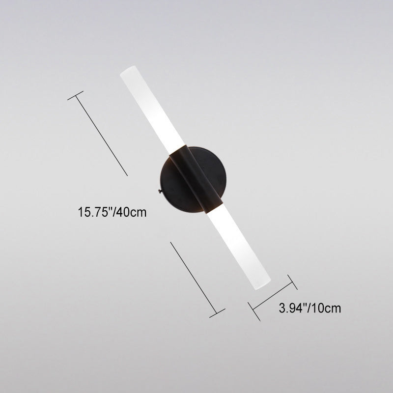 Moderne minimalistische Aluminium Eisen Zylinder LED Wandleuchte Lampe für Wohnzimmer 