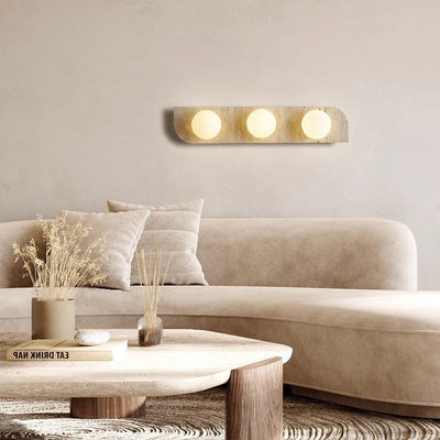 Moderne minimalistische rechteckige Steinglas 1/2/3 Licht Wandleuchte Lampe für Schlafzimmer 
