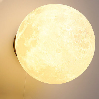 Applique murale contemporaine créative Orb Astronaut en résine de fer à 1 lumière pour chambre 