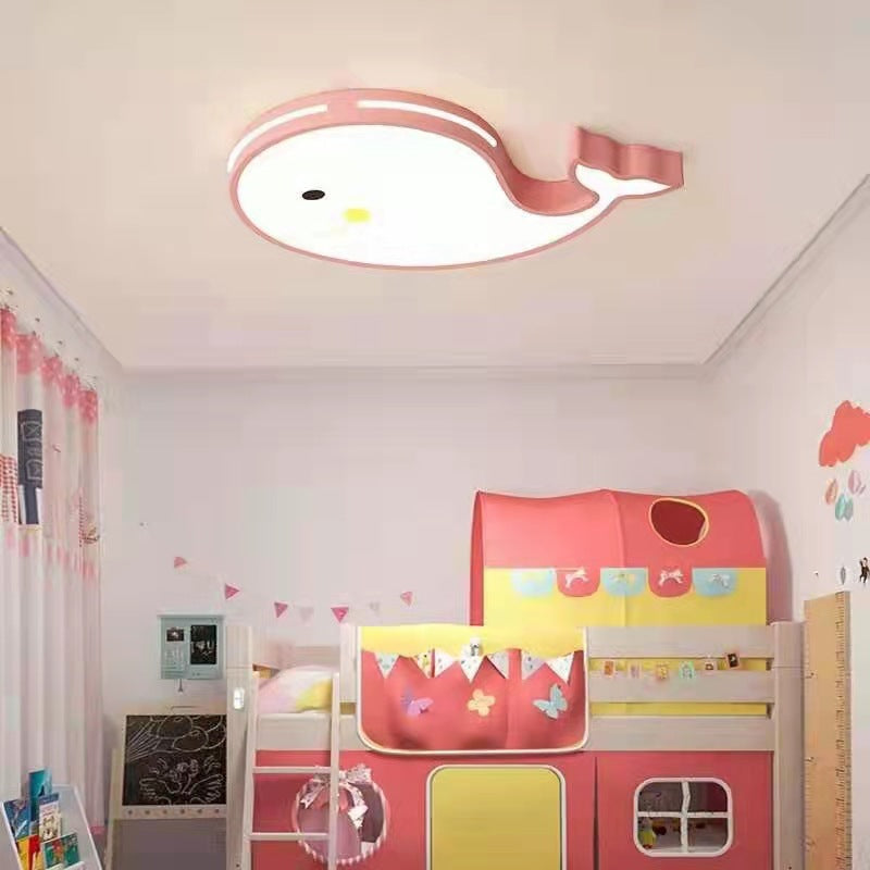 Zeitgenössische kreative Cartoon Whale Acryl LED Kinder Unterputz Deckenleuchte für Schlafzimmer 
