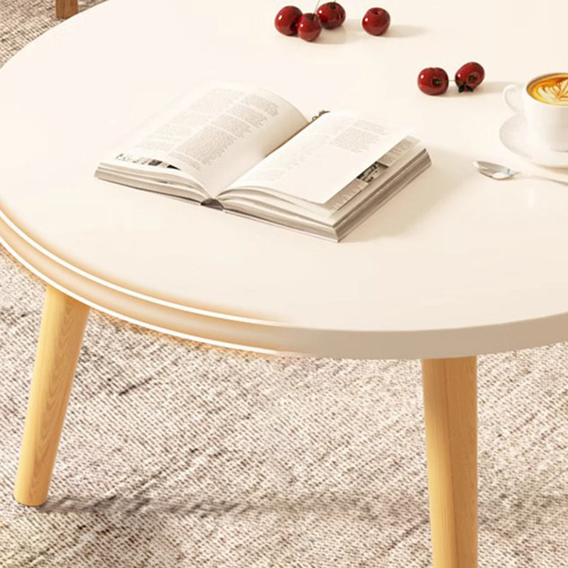 Moderner minimalistischer runder Beistelltisch aus Marmorfurnier mit 1 Ebene für das Wohnzimmer 
