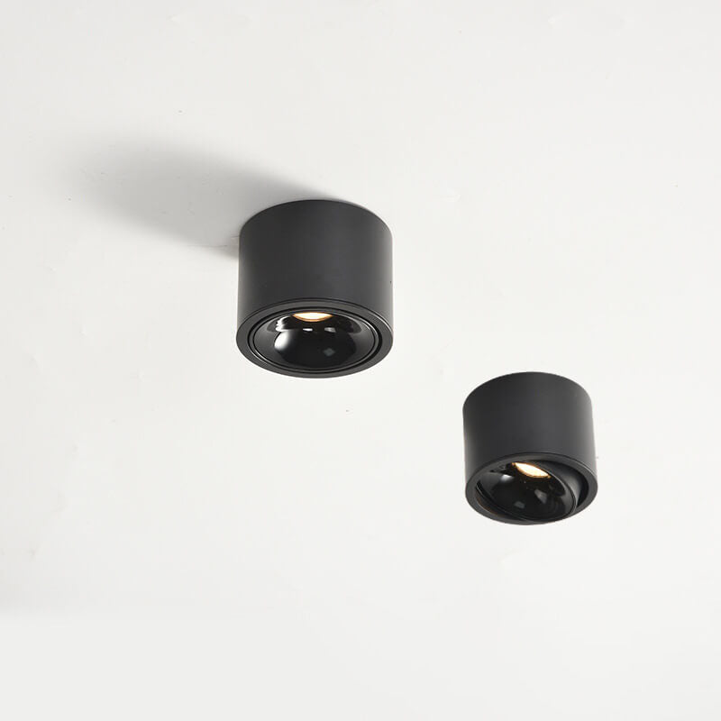 Moderner minimalistischer runder Strahler, verstellbare LED-Deckenleuchte 