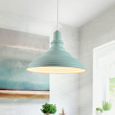 Skandinavisch moderner minimalistischer Kegel Eisen 1-Licht Pendelleuchte 