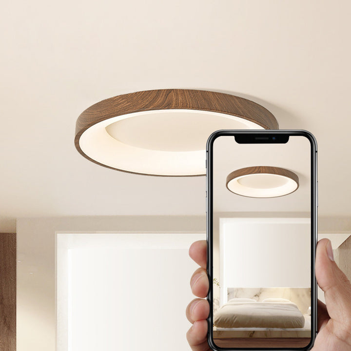 Traditionelle chinesische Eisen Acryl Runde Quadrat LED Unterputz Deckenleuchte für Schlafzimmer 