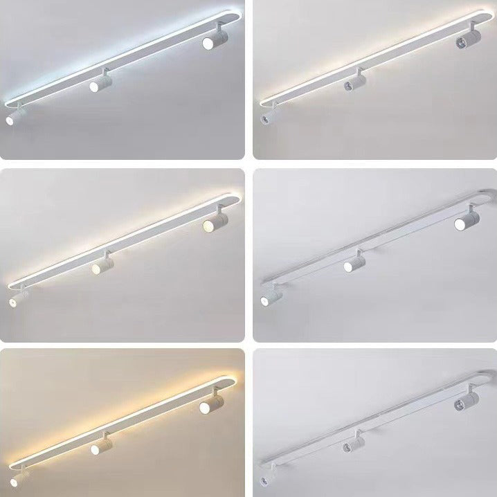 Moderne minimalistische Acryl lange Spotlight Track Licht LED Unterputz Deckenleuchte für Wohnzimmer 