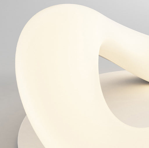 Lámpara colgante LED de hardware de anillo de onda PE minimalista moderna para dormitorio 