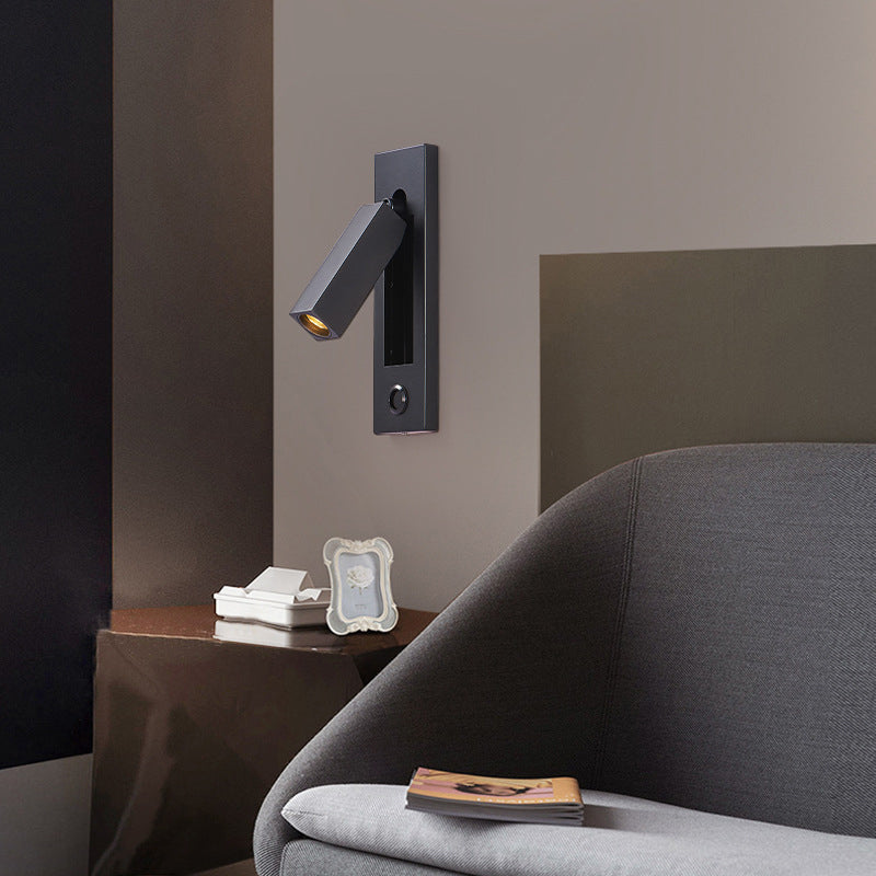 مصباح حائط LED مستطيل غائر من الألومنيوم بتصميم حديث وبسيط 