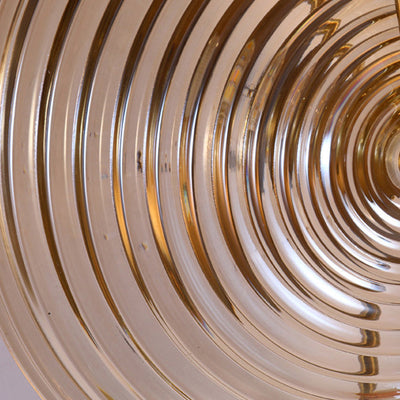 Zeitgenössische nordische runde Welligkeit Eisenglas LED Wandleuchte Lampe für Wohnzimmer