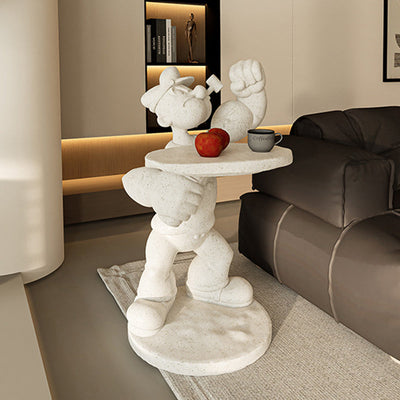 Table basse en fibre de verre au design contemporain de Popeye créatif pour le salon 