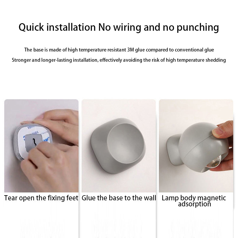 Moderne minimalistische Orb USB ABS LED Wandleuchte Lampe für Schlafzimmer 