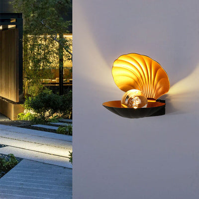Outdoor Waterproof Creative Shell Aluminum LED Wall Sconce Lamp