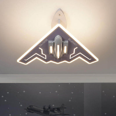 Creative Kids Ultra-Thin Acrylic Fighter Jet LED Pendant Light