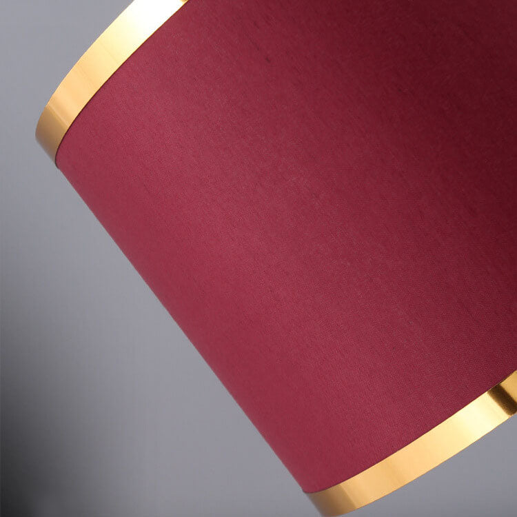 Modern Light Luxury Red Fabric Knot Ring 1-Light Table Lamp