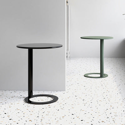 Moderner minimalistischer runder Metall-Beistelltisch für das Wohnzimmer 