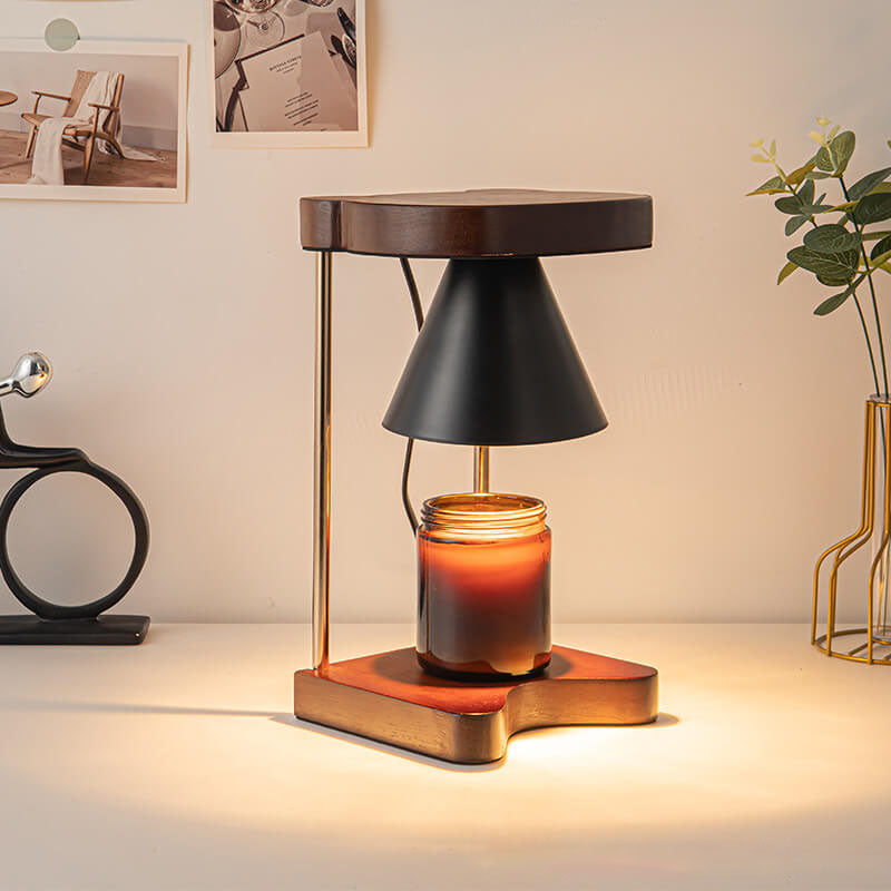 Moderne Atmosphäre Kegel Eisen Aromatherapie 1-Licht Wachsschmelz-Tischlampe 