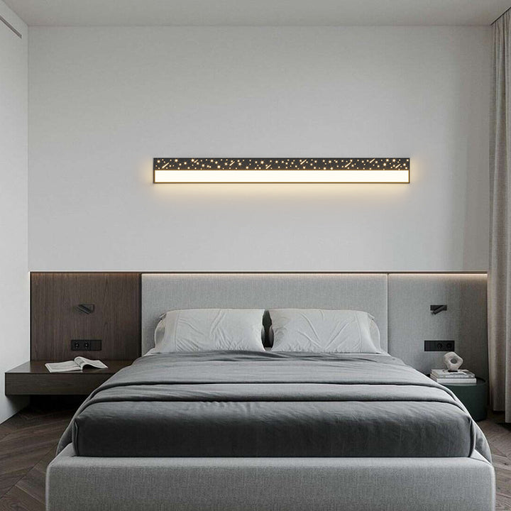 Moderne minimalistische Rechteck Eisen Acryl LED Wandleuchte Lampe für Wohnzimmer 