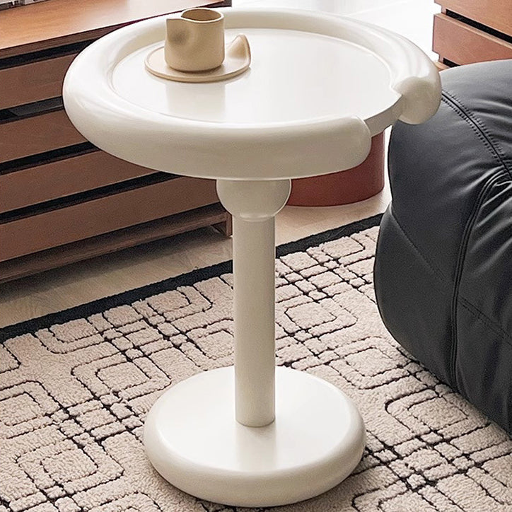 Modern Minimalist Oval Fiberglass Side Table For Living Room
