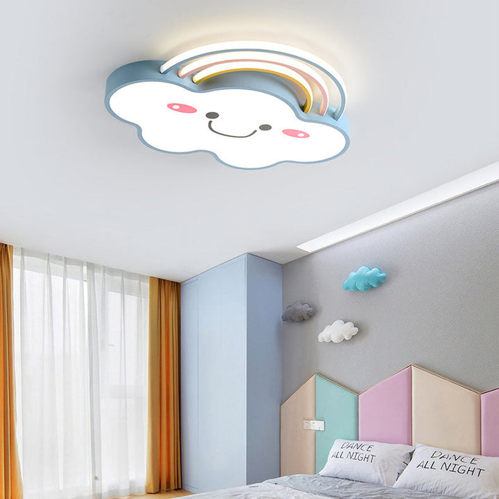 Zeitgenössische kreative Regenbogen-Wolke Acryl Schatten LED Unterputz Deckenleuchte für Schlafzimmer 