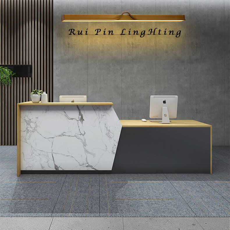 Modern Mid-Century Gold Strip Electroplated Iron Acrylic LED Wall Sconce Lamp For Living Room