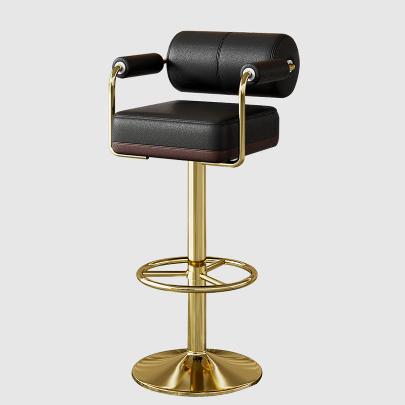 Tabouret de bar cylindrique carré en alliage d&