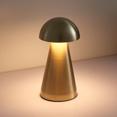 مصباح طاولة LED بالفطر الحديد المطاوع الفاخر الحديث مع منفذ USB 