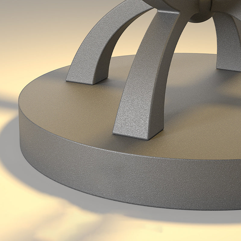 Lampe de paysage LED contemporaine en acier inoxydable étanche PE design champignon pour patio extérieur 