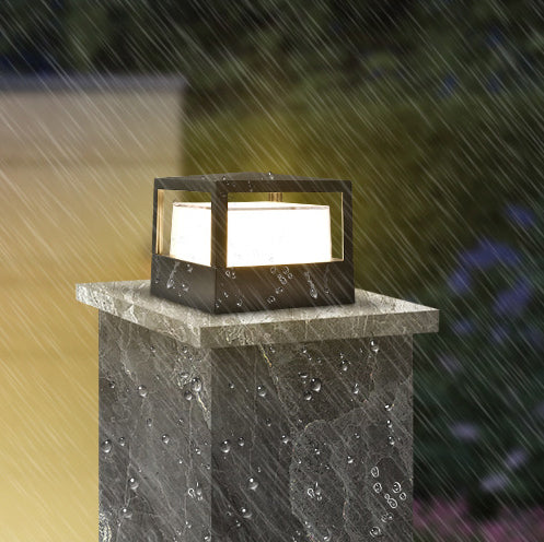 Industrielle wasserdichte Aluminiumzylinder LED Außenrasen Landschaftsleuchte 