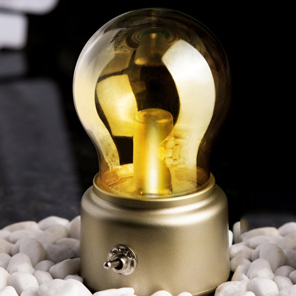 Lampe de table LED USB ABS avec ampoule rétro contemporaine pour chambre 