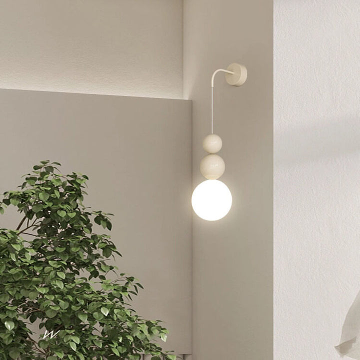 Moderne minimalistische Persönlichkeit Eisenkürbis 1-Licht Wandleuchte 