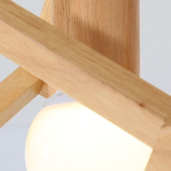Japanischer minimalistischer hohler geometrischer Würfel 1-Licht Semi-Flush-Mount-Deckenleuchte 