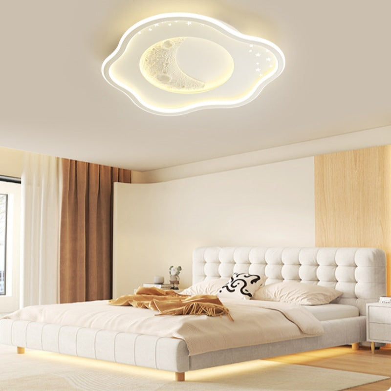 Zeitgenössische Nordic Eisen Acryl Planet Mond Runde Dreieck LED Unterputz Deckenleuchte Für Schlafzimmer 