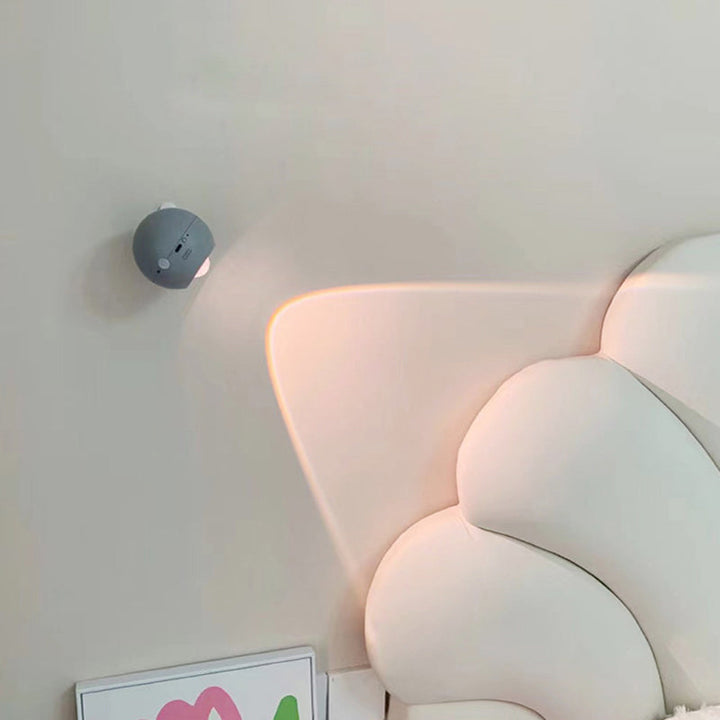 Moderne minimalistische Orb USB ABS LED Wandleuchte Lampe für Schlafzimmer 
