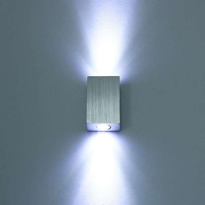 Modern Simplicity Waterproof Aluminum Cubic LED Wall Sconce Lamp For Outdoor Patio