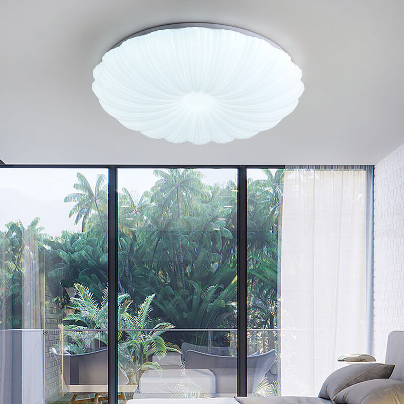 Modern Minimalist Shell Acrylic LED Flush Mount Ceiling Light