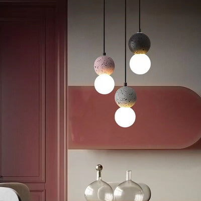 Nordic Creative Simple Glass Ball 1-Light Pendant Light