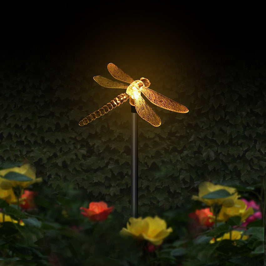 Solar Hummingbird Butterfly Dragonfly Outdoor Courtyard LED Ground Insert Path Light