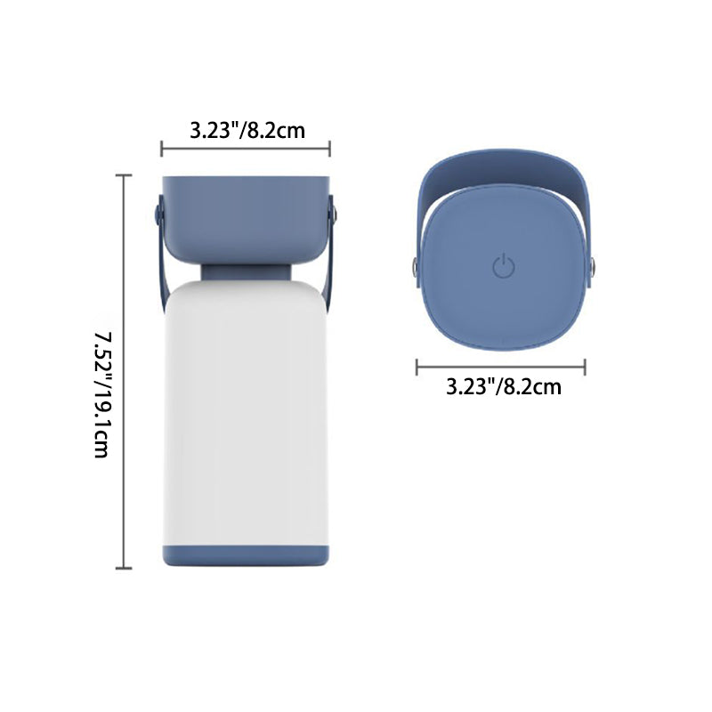 Lampe de table LED en cylindre en plastique ABS portable et étanche, simplicité moderne, pour éclairage extérieur de patio 