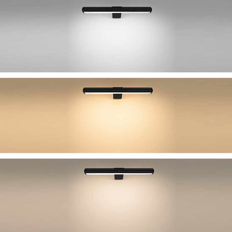 مصباح حائط LED طويل قابل لإعادة الشحن عبر USB بتصميم حديث وبسيط لغرفة النوم 