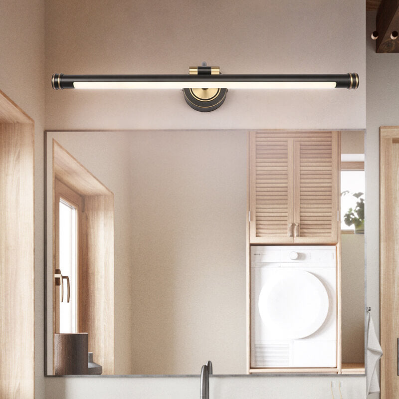 Moderno Lujo Tira Larga Completa de Cobre Acrílico LED Aplique de Pared Lámpara 