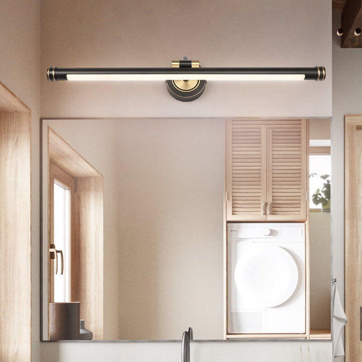 Modern Luxury Long Strip Full Copper Arcylic LED Vanity Light Wall Sconce Lamp