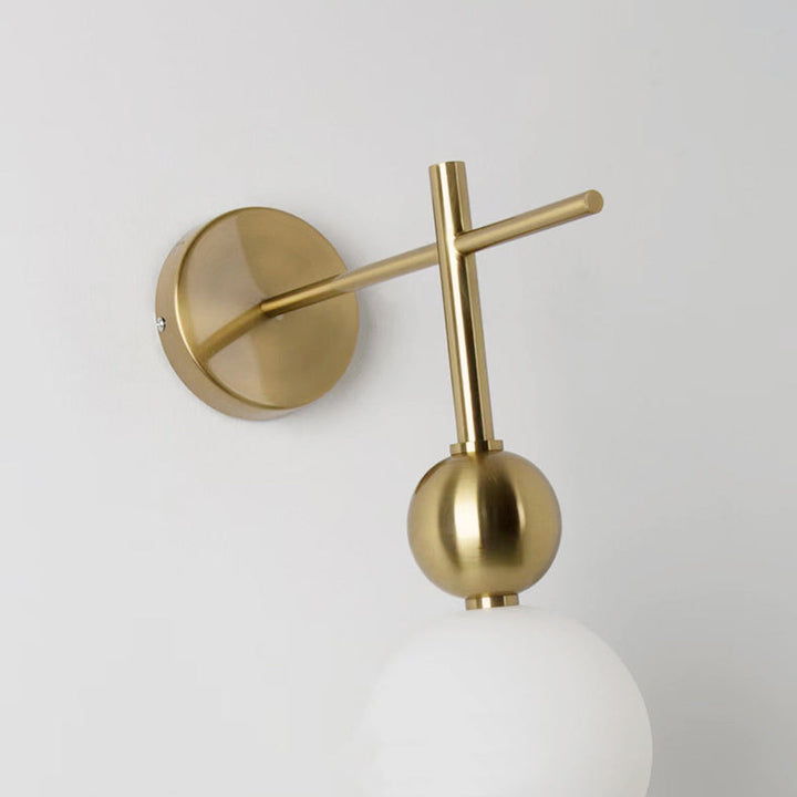 Moderne minimalistische runde Ball String Aluminium Kunststoff LED Wandleuchte Lampe für Schlafzimmer 