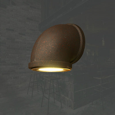 Contemporary Industrial Tubular Iron LED Wall Sconce Lamp For Living Room