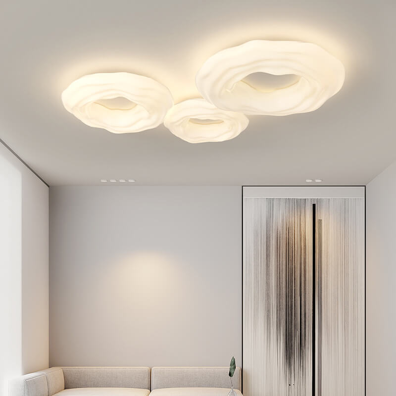 Plafonnier LED Nordic Iron Cookies contemporain pour chambre 