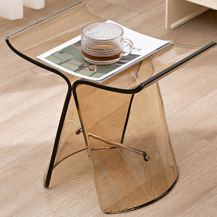Tabouret de coiffeuse sans dossier en forme de papillon scandinave contemporain pour salon 